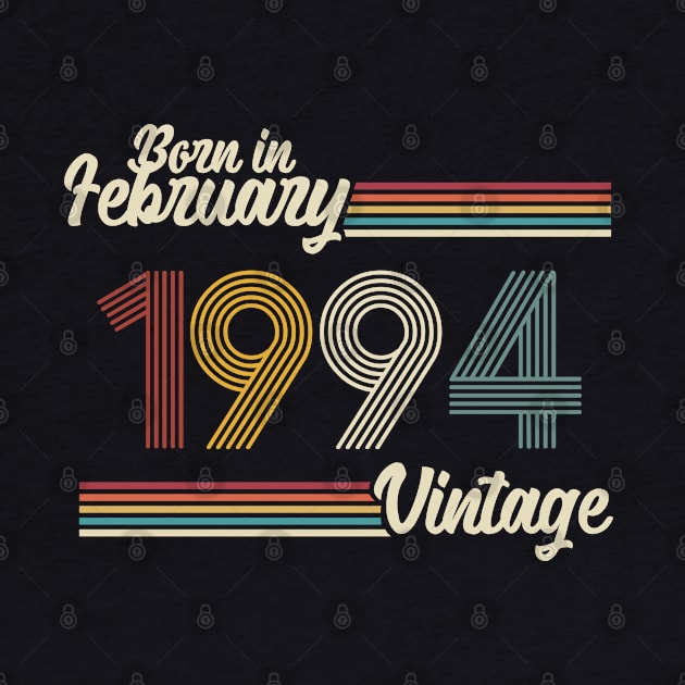 Vintage Born in February 1994 by Jokowow